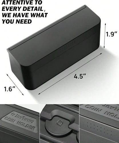 Coin Holder For Car Change Organizer Universal Storage Coin Money Dispenser Fit For Most Car Trucks Accessories