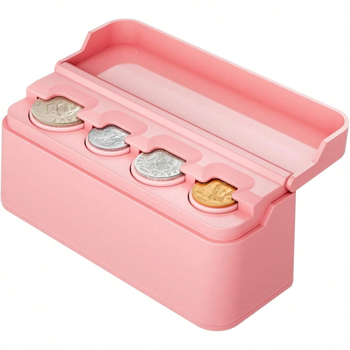 Coin Holder For Car Change Organizer Universal Storage Coin Money Dispenser Fit For Most Car Trucks Accessories