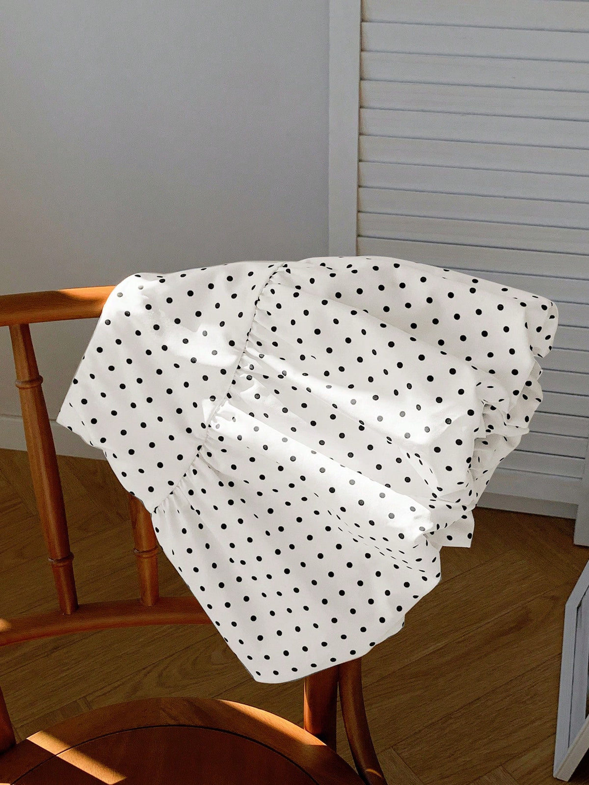 Comfortcana Women's Polka Dot Floral Print A-Line Mini Skirt