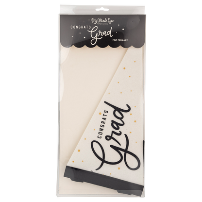 Congrats Grad Felt Pennant Banner