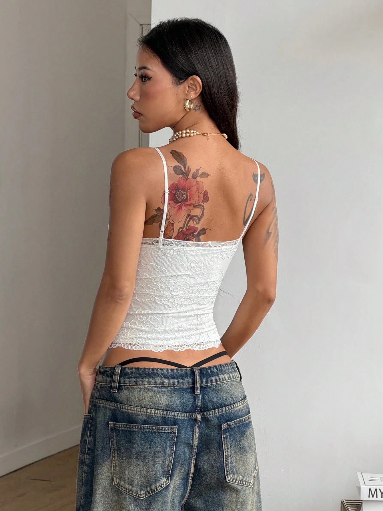 Coolane Women's Summer Casual Sexy Elegant Boho Vacation Beach Night Out Date Night Outfits Y2K Chic Gyaru Lace Stretchy White Slim Fit Tank Tops,Summer Top