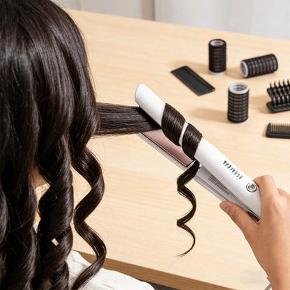 Cordless Hair Straightener, Rechargeable Flat Iron.Adjustable Heat For All Hair Types, Smooth, Glossy Styles Effortlessly.Ideal For Daily Use, Travel, And On-The-Go Hair Refreshes.