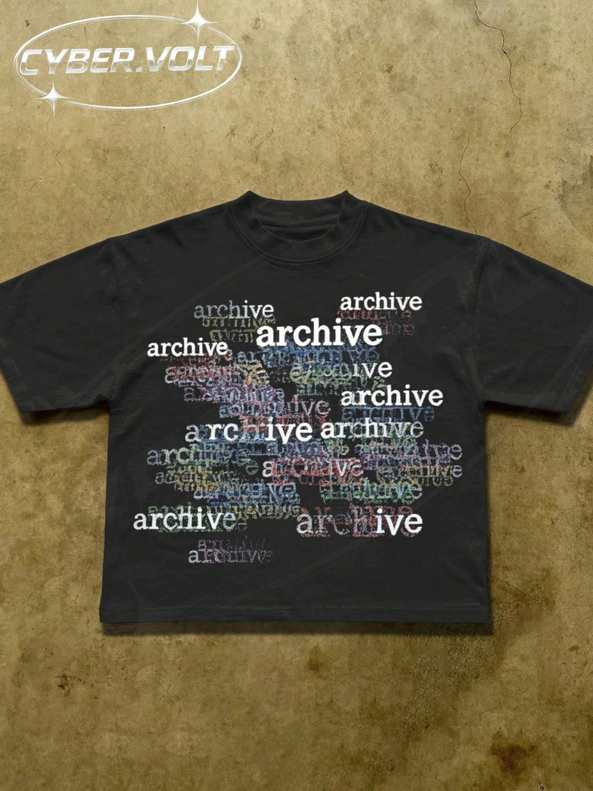 Cotton Patterned T-Shirt, Retro T-Shirt, Manfinity Y2K Style Print (180g 100% Cotton T-Shirt), Retro Summer Men's Everyday T-Shirt.