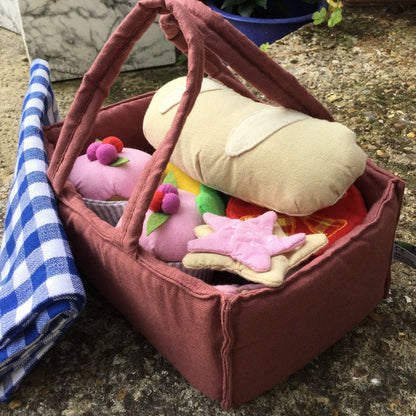 Cotton Picnic Play Set - Fair Trade & Eco Friendly - in basket