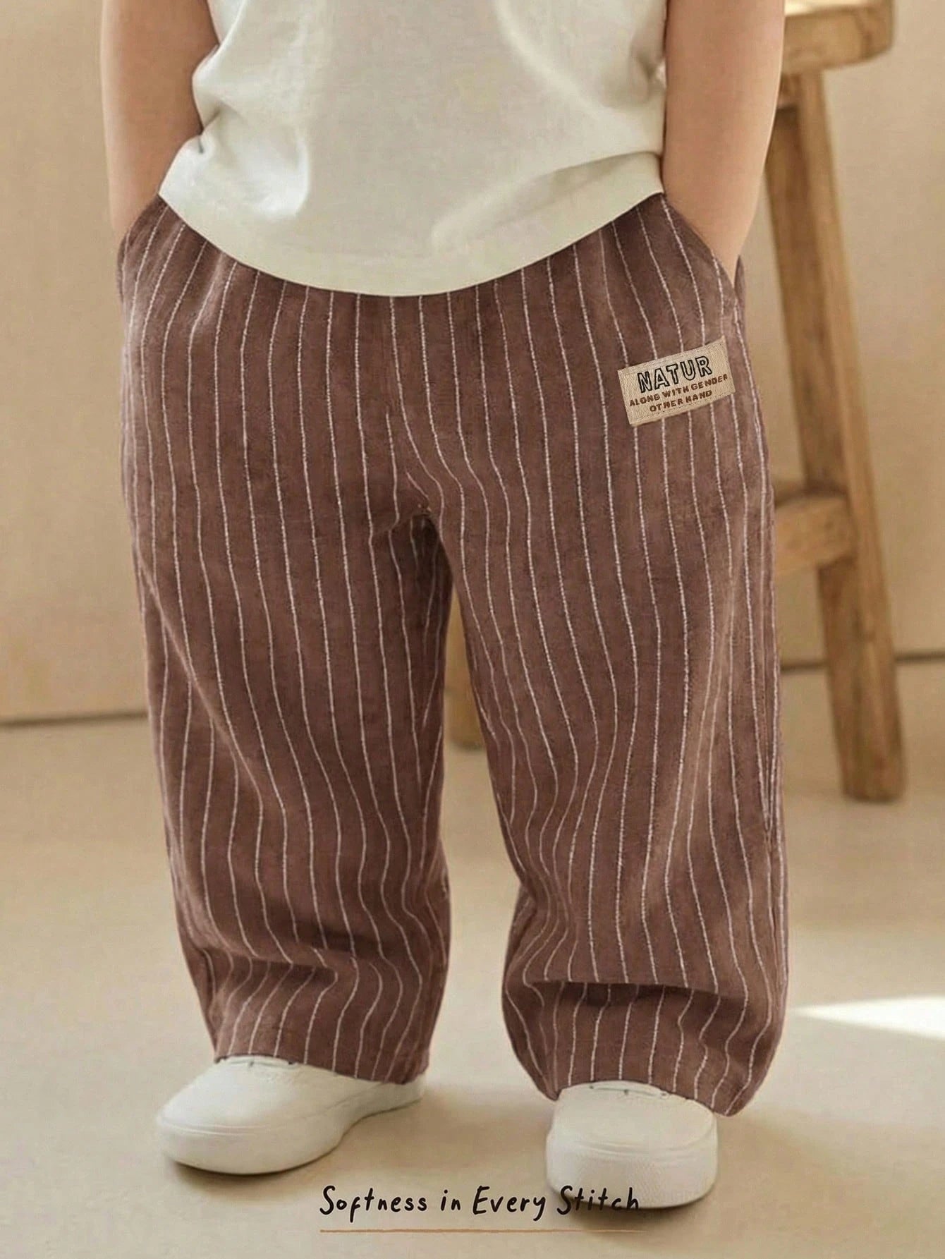 Cozy Pixies Baby Boy Colorful Striped Elastic Waist Casual Comfortable Pants,Kids