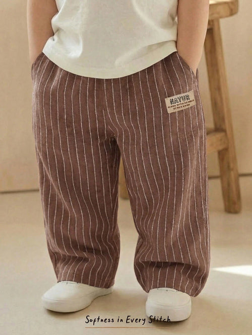 Cozy Pixies Baby Boy Colorful Striped Elastic Waist Casual Comfortable Pants,Kids