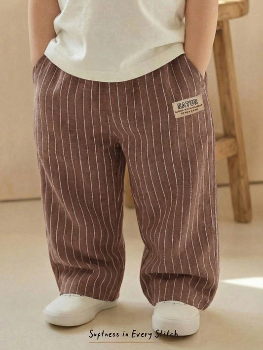 Cozy Pixies Baby Boy Colorful Striped Elastic Waist Casual Comfortable Pants,Kids
