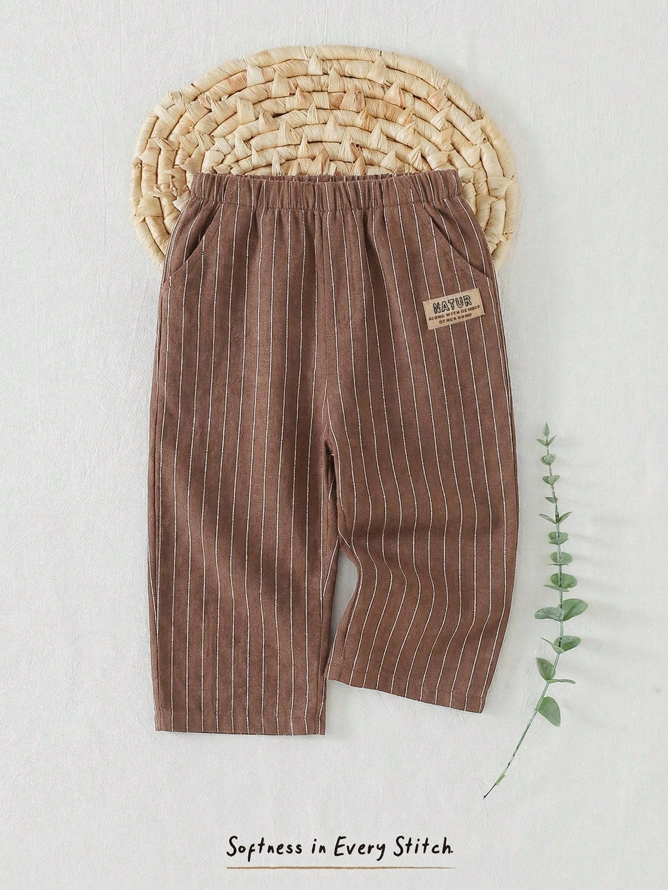 Cozy Pixies Baby Boy Colorful Striped Elastic Waist Casual Comfortable Pants,Kids