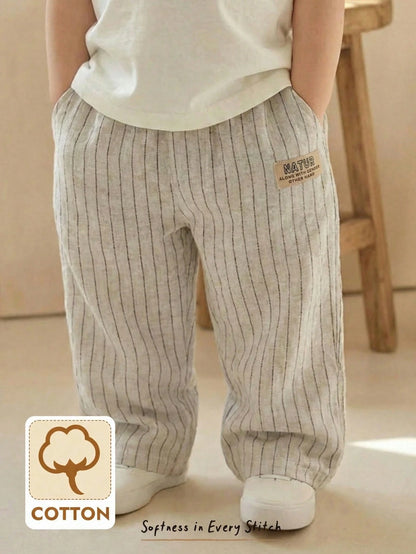 Cozy Pixies Baby Boy Colorful Striped Elastic Waist Casual Comfortable Pants,Kids
