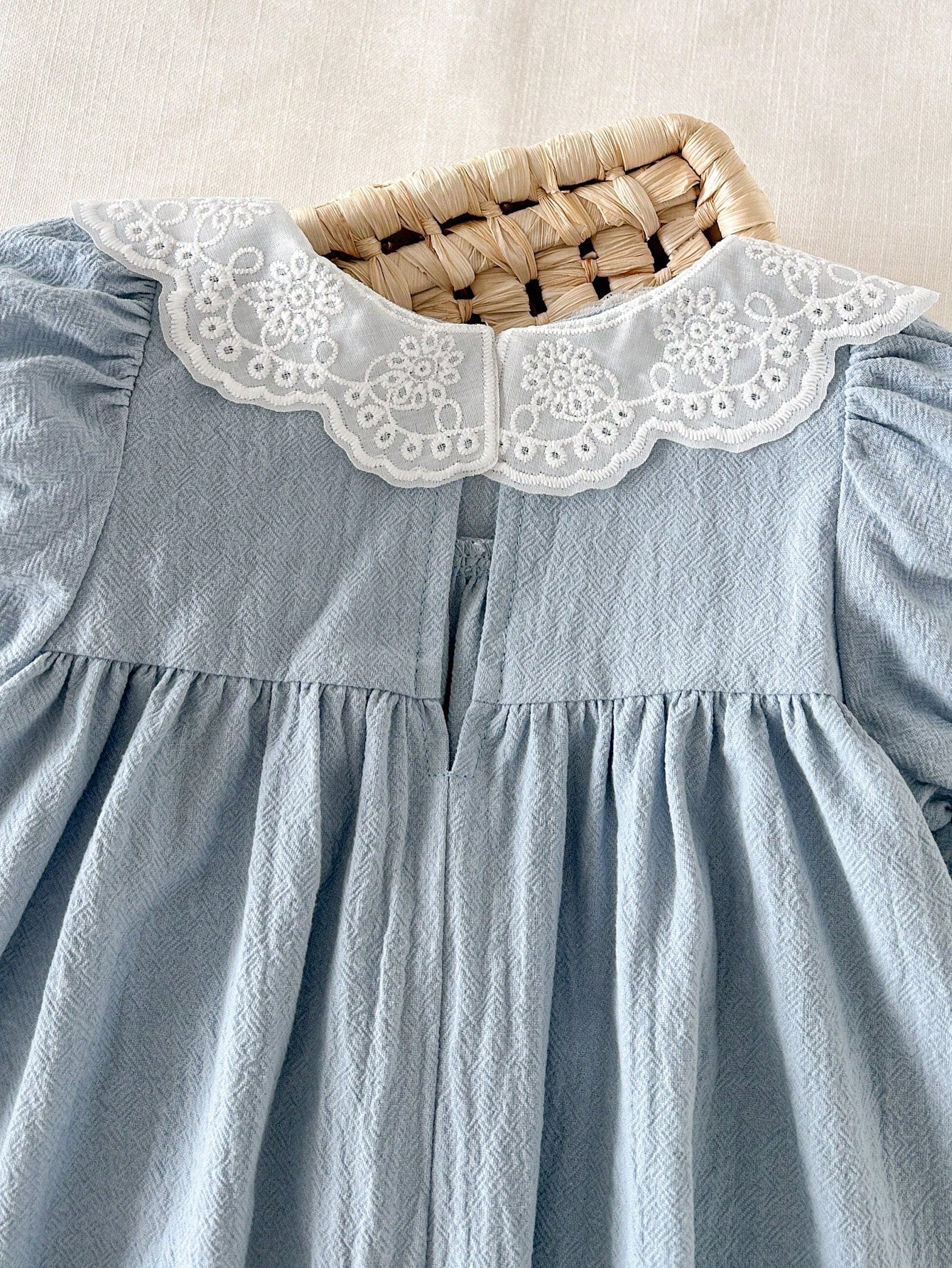 Cozy Pixies Baby Girl Floral Print Petal Sleeve Cinched Waist Dress