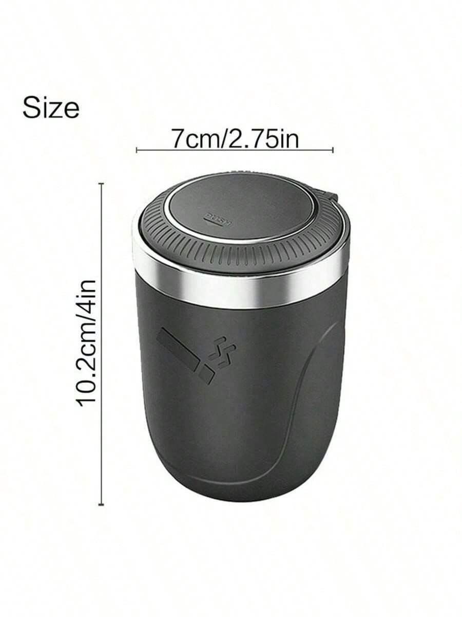 Creative Car Interior Accessories, 360 ° Rotatable, Car Ashtray, New Flip Cap Ashtray, Car Ashtray, Creative Desktop Ashtray For Home, No Battery Required