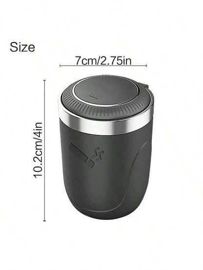 Creative Car Interior Accessories, 360 ° Rotatable, Car Ashtray, New Flip Cap Ashtray, Car Ashtray, Creative Desktop Ashtray For Home, No Battery Required
