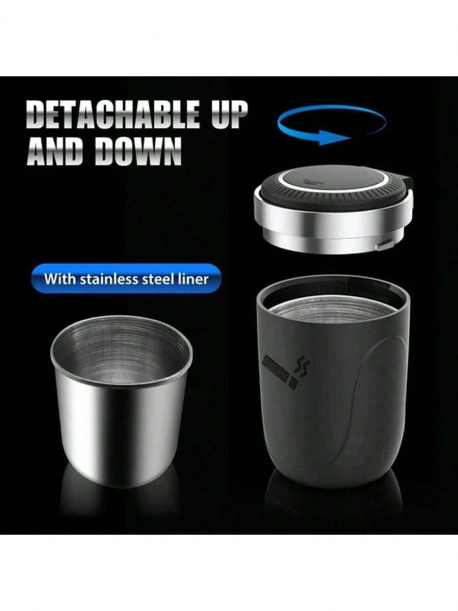 Creative Car Interior Accessories, 360 ° Rotatable, Car Ashtray, New Flip Cap Ashtray, Car Ashtray, Creative Desktop Ashtray For Home, No Battery Required