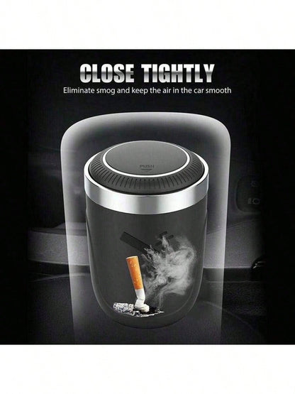 Creative Car Interior Accessories, 360 ° Rotatable, Car Ashtray, New Flip Cap Ashtray, Car Ashtray, Creative Desktop Ashtray For Home, No Battery Required