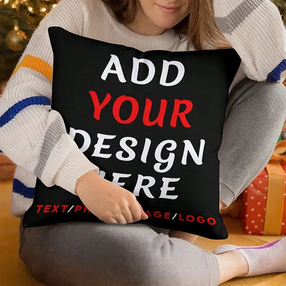 Custom Photo DIY Personalized Custom Your Text/Photo Custom Thing Custom Pillow Decrotive Personalized Item Couples Pillow Valentine's Day Thanksgiving Anniversary Friend Family Christmas Personalized