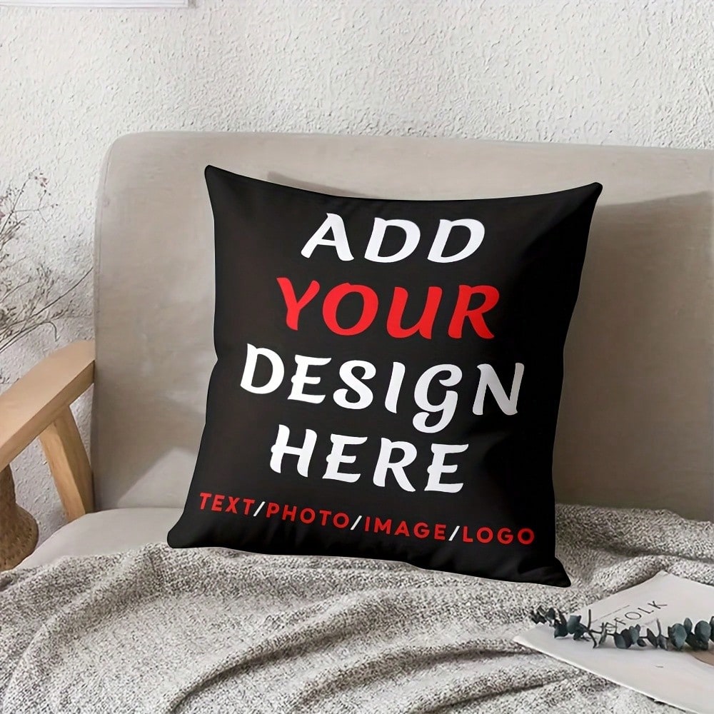 Custom Photo DIY Personalized Custom Your Text/Photo Custom Thing Custom Pillow Decrotive Personalized Item Couples Pillow Valentine's Day Thanksgiving Anniversary Friend Family Christmas Personalized