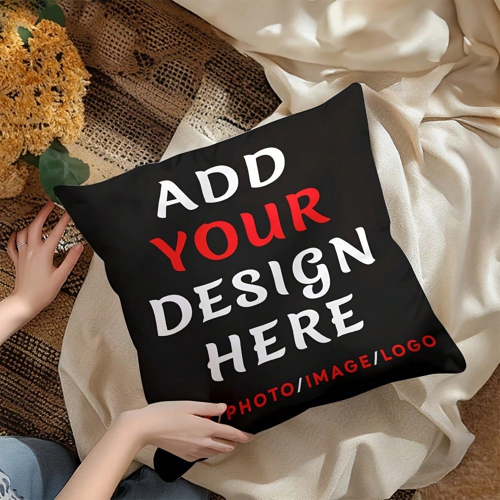 Custom Photo DIY Personalized Custom Your Text/Photo Custom Thing Custom Pillow Decrotive Personalized Item Couples Pillow Valentine's Day Thanksgiving Anniversary Friend Family Christmas Personalized