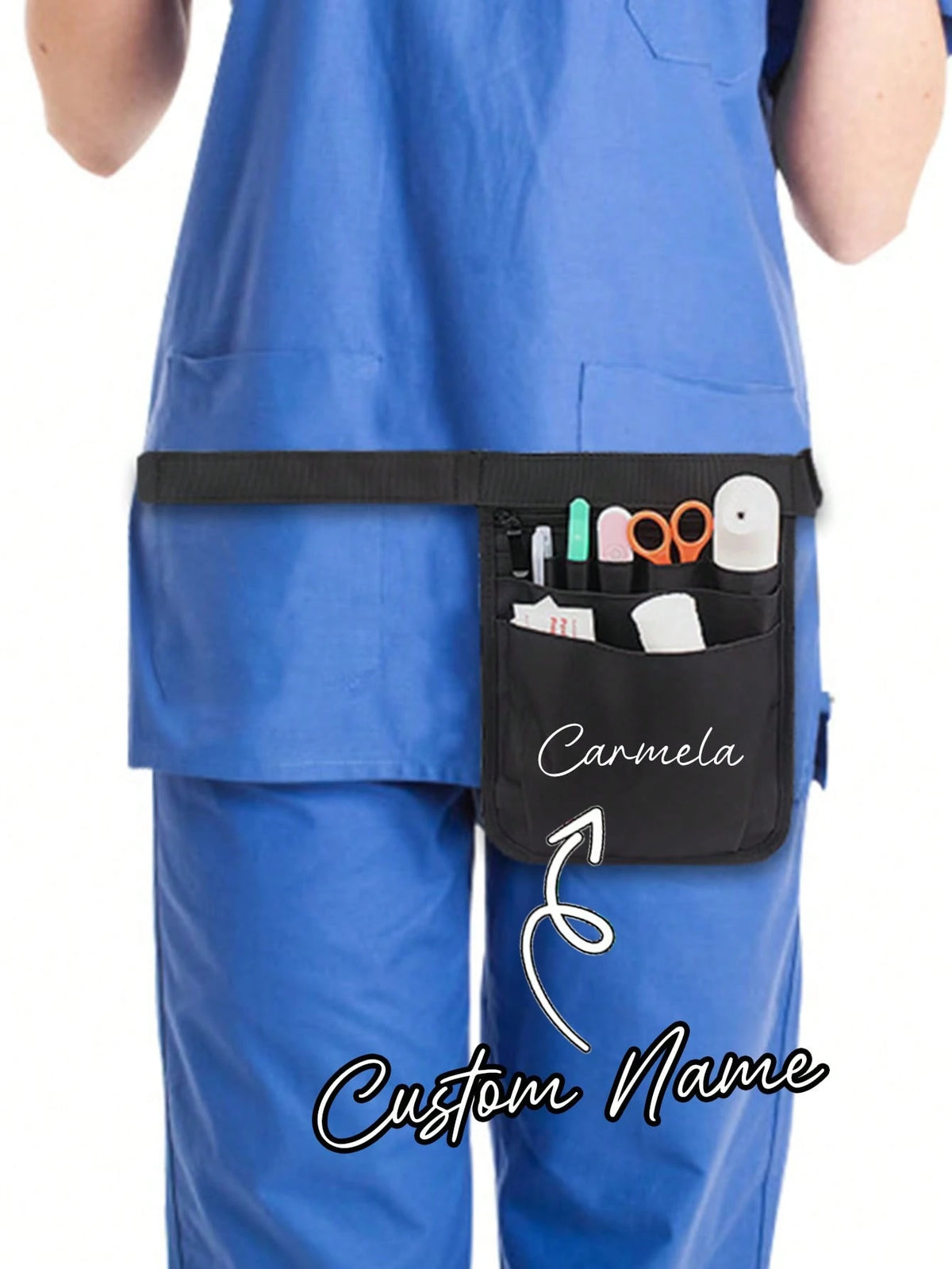 Customizable Minimalist Tool Bag. Customizable Name Or Design. Nurse Waist Bag, Practical Nurse Tool Belt, Unisex Nurse Waist Bag, Medical Pocket Organizer For Storing Scissors, Stethoscope, Bandages