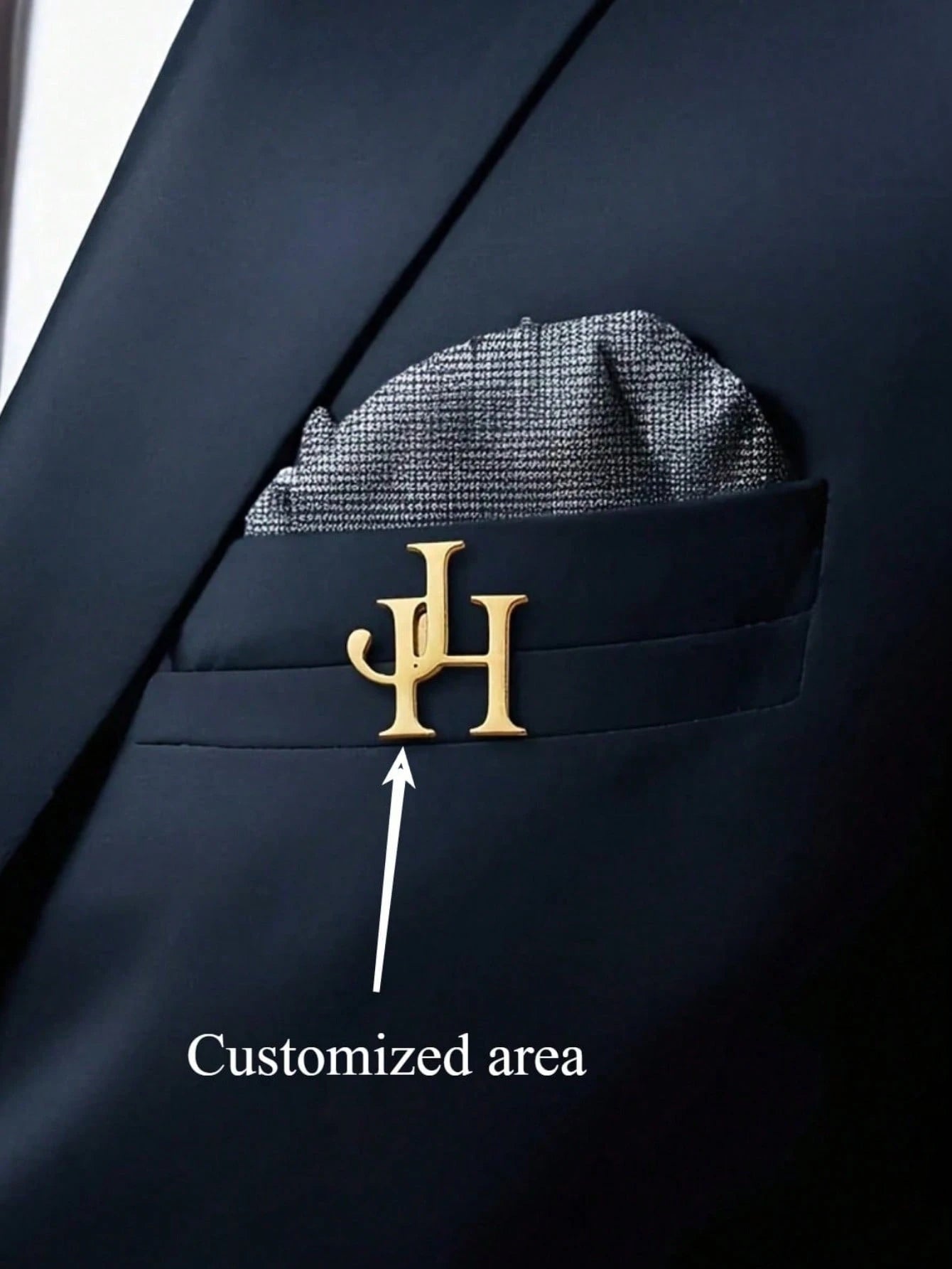 Customized Letter Brooch, Personalized Couple Letter Wedding Brooch, Stainless Steel Lapel Pin For Boy, Groomsman Brooch, Teacher's Day Gift, Fashionable Boy's Accessory, Exquisite And Unique, Father'