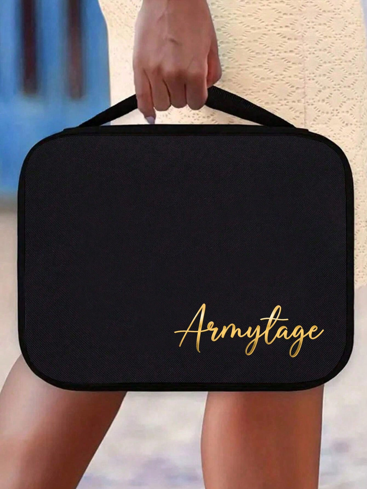 Customized Name Minimalist Letter Print Tote Bag, Multifunctional Bible Storage Bag, Suitable For Student Daily Use; Leopard Heart Cross Print Bible Storage Bag, Suitable For Student Daily Use; Handba