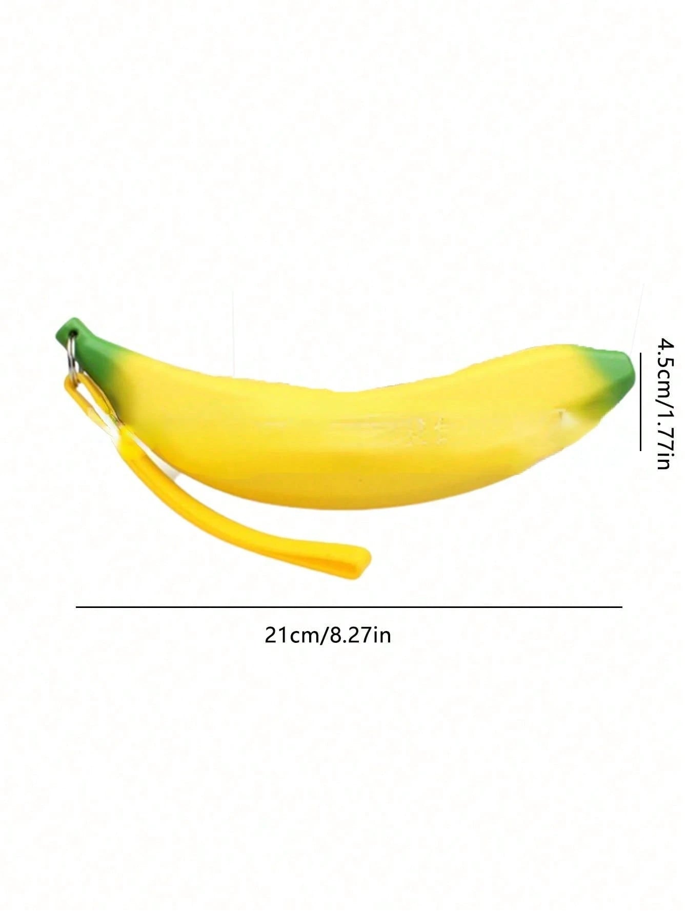 Cute Banana Pattern Pouch Bag, Zipper Coin Purse, Multifunctional Outdoor Bag