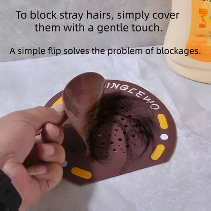 Cute Design Drain Cover, Silicone Drain Mat, Prevents Pests And Odors, Anti-Slip Bathroom/Kitchen Drain Mat, Suitable For Toilet, Sink, Shower. Easy To Clean Bathroom Drain Mat.