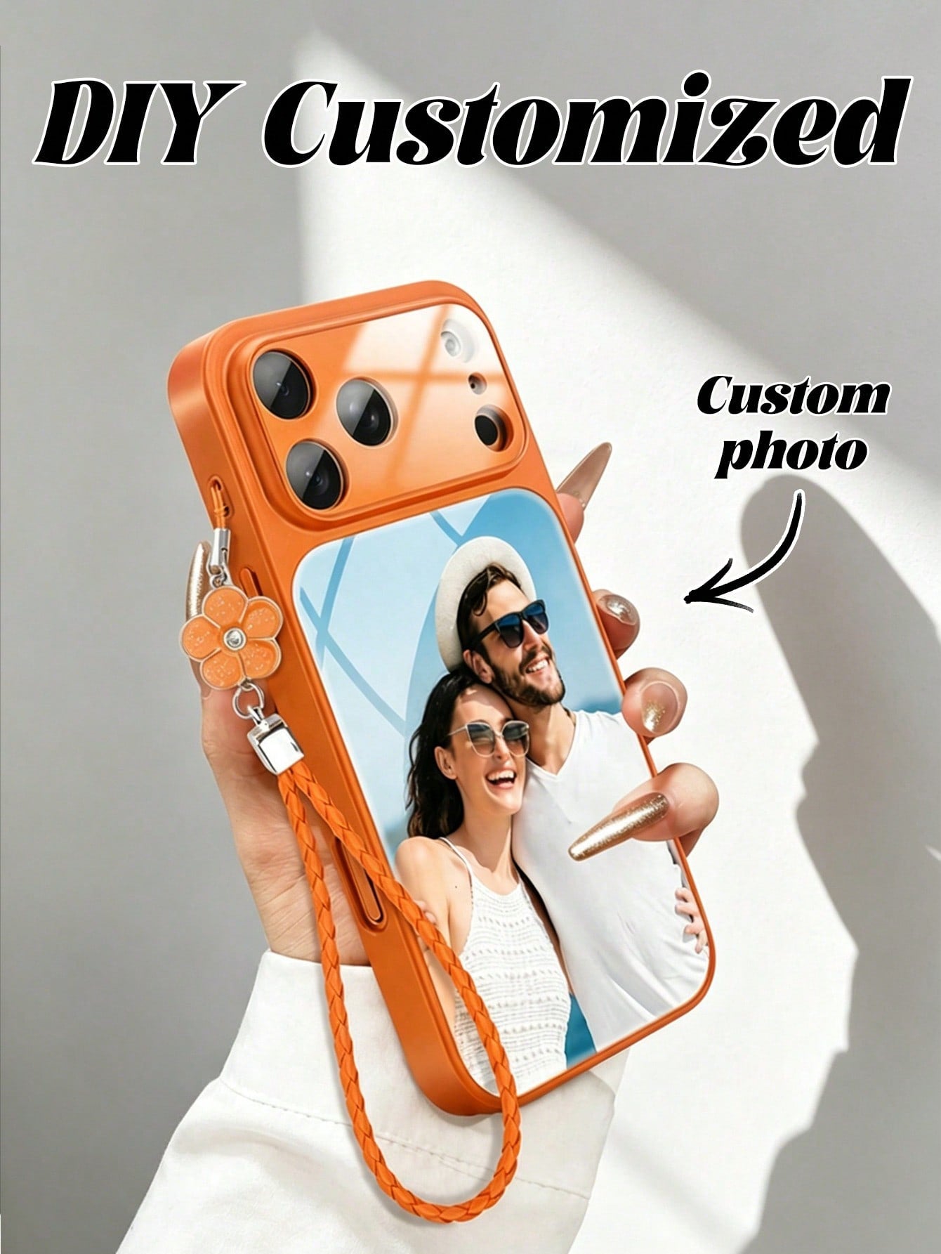 Cute Heart Leopard Print Soft Silicone Wristband Phone Case Compatible With IPhone 17Air 16 15 14 13 12 11 17 Pro Max Lovely Animal Pattern Protect Back Cover
