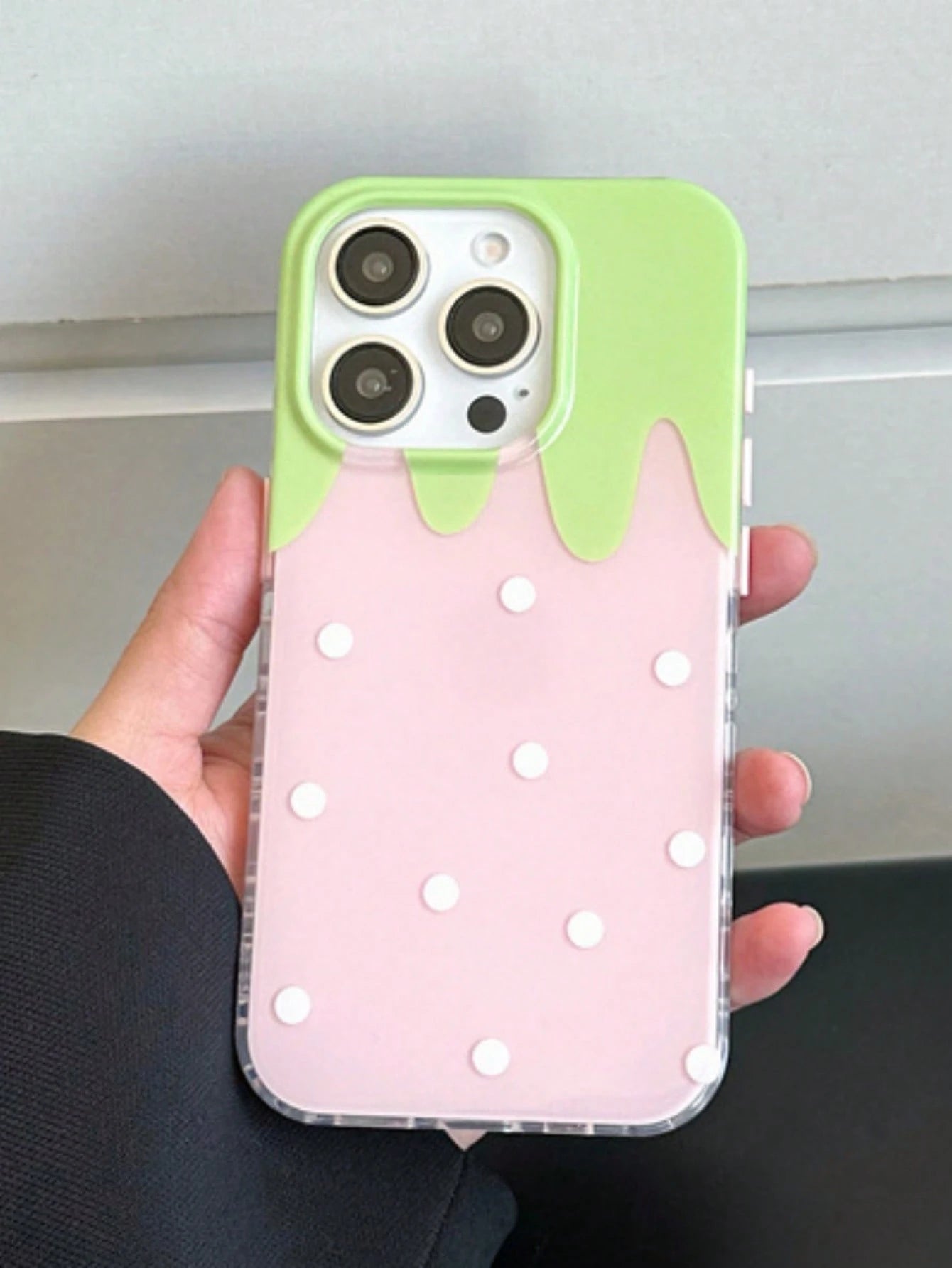 Cute Minimalist Pink Bowknot Fashion Phone Case With Polka Dot Compatible With IPhone 17 Pro Max, 17 Pro, 17 Air, 17, 16, 15, 14, 13, 12, 11 Pro Max Plus, Soft Protective Back Cover, Spring Gift