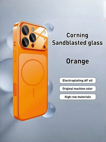 Cute Pink Anti-Drop Magnetic Phone Case| Transparent Frame Support| Full Protection Shell Compatible With Apple 17/16/15/14/13 Air/17 Pro Max Supports Wireless Charging Matte Texture, Full Lens Prot