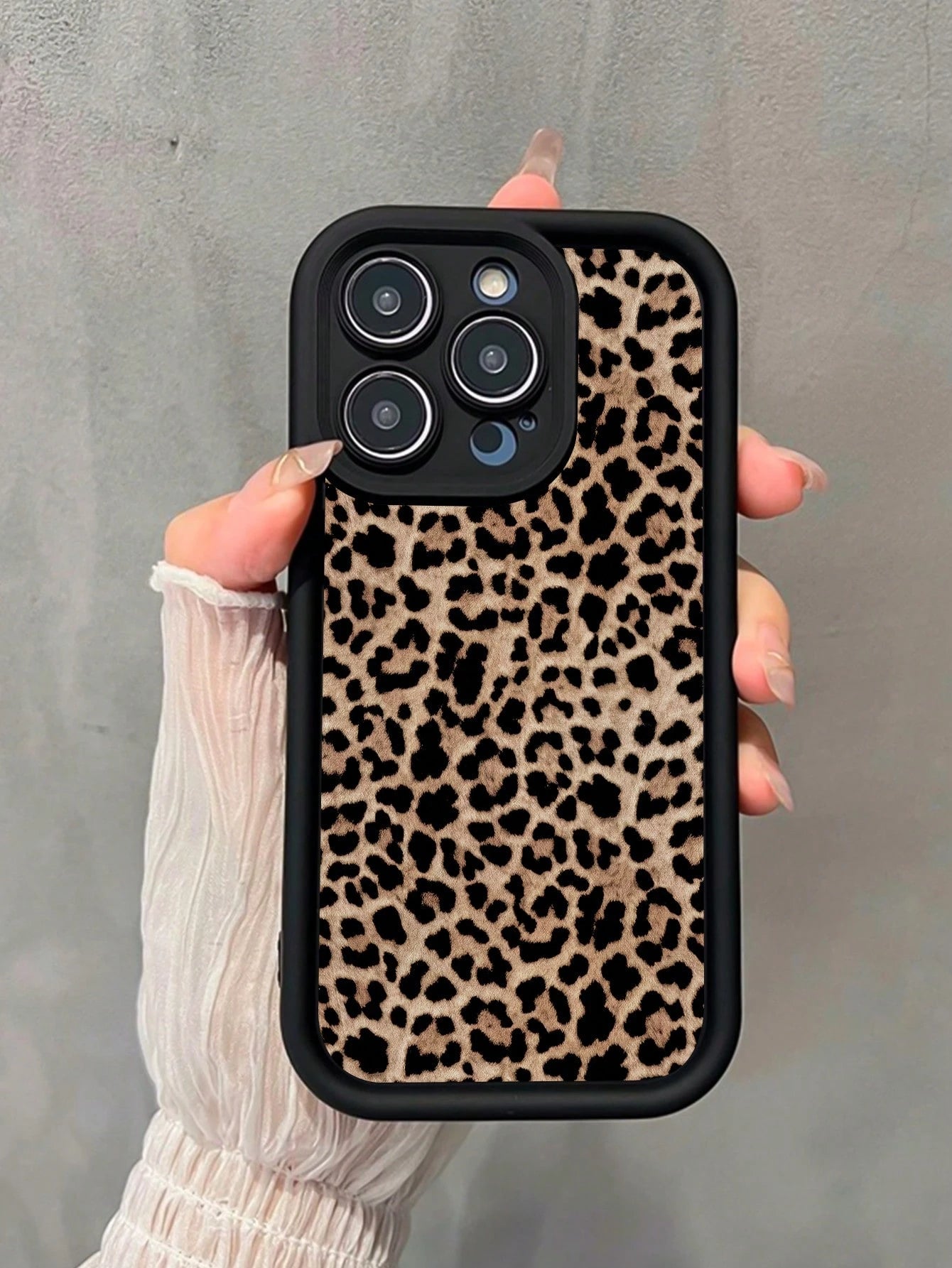 Cute Pink Flower Elements Fashion Phone Cases Lily Flower Butterfly Leopard Print Matte Anti-Drop Phone Case Compatible With IPhone 11, 12, 13, 14, 15, 16, 13 Pro Max, 16 Plus, XR, 7, 8 Plus, 17 Pro M