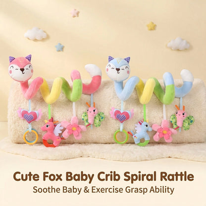 Cute Plush Animal Car Hanging Ornament, Baby Stroller Hanging Toy With Bell, Baby Room Decoration, Suitable As Baby's First Gift