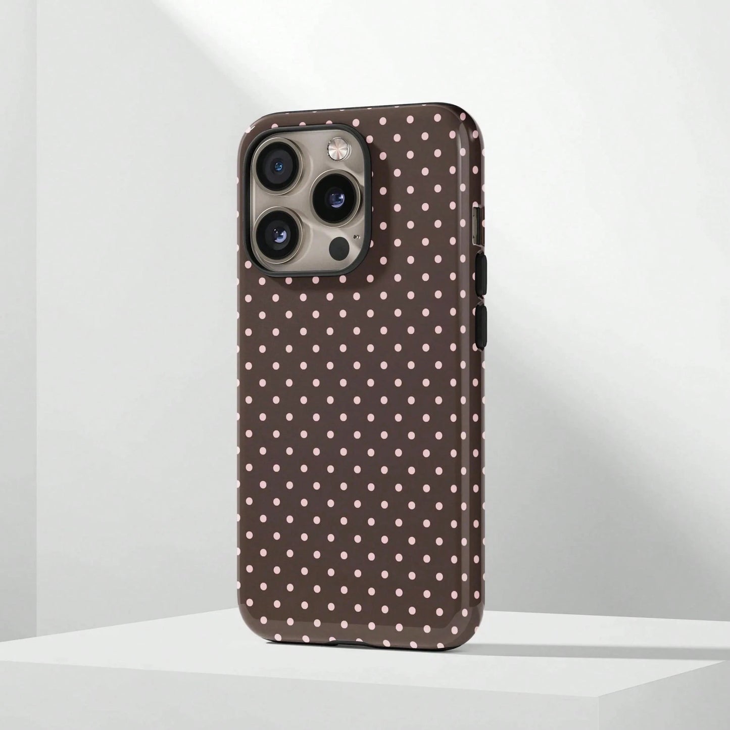 Cute White Black Polka Dot Element Fashion Soft Phone Case Y2K Style Compatible With IPhone 17/16/15/14/13/12/11 Pro Max Spring Birthday Gift