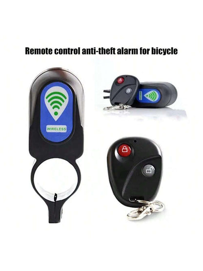 Cycle Zone 1pc Bicycle Remote Control Anti-Theft Alarm, Smart Wireless Remote Control Alarm Lock For Mountain Bike (Requires User To Purchase And Install Battery)