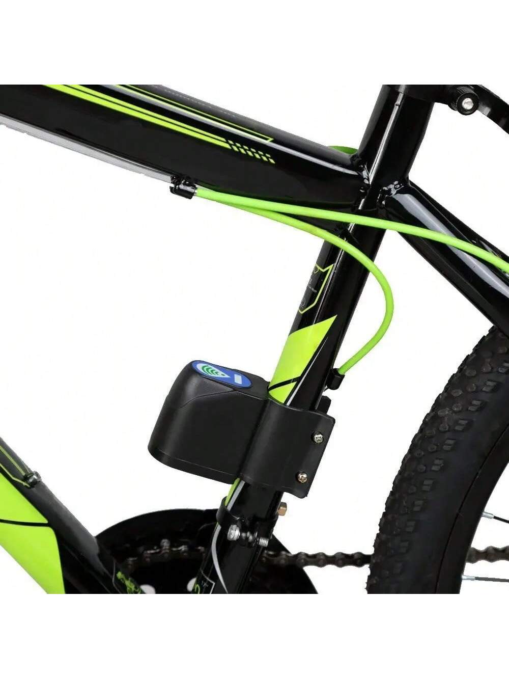 Cycle Zone 1pc Bicycle Remote Control Anti-Theft Alarm, Smart Wireless Remote Control Alarm Lock For Mountain Bike (Requires User To Purchase And Install Battery)