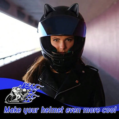 D4 Pairs Helmet Devil Horns Motorcycle Helmet Accories Cat Ears Devil Wings Horns With Adhesive Suction Cup Ski Bike Accories For Women Men Black7001