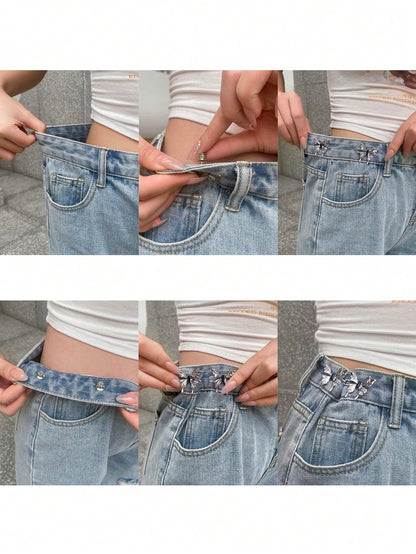 DAZY 1set Waistband Buckle For Dress
