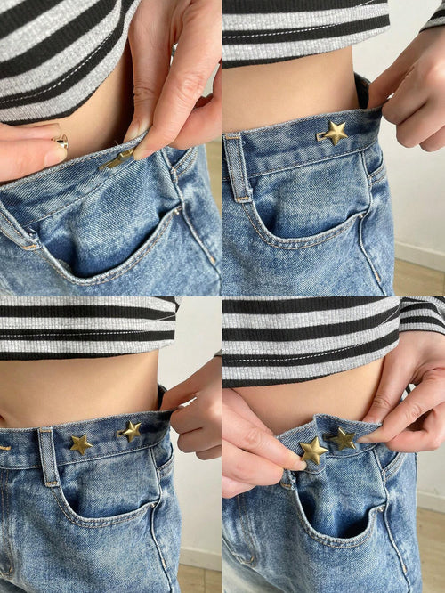 DAZY Fashionable Star Shaped Decorative Waist Buckle Clasp