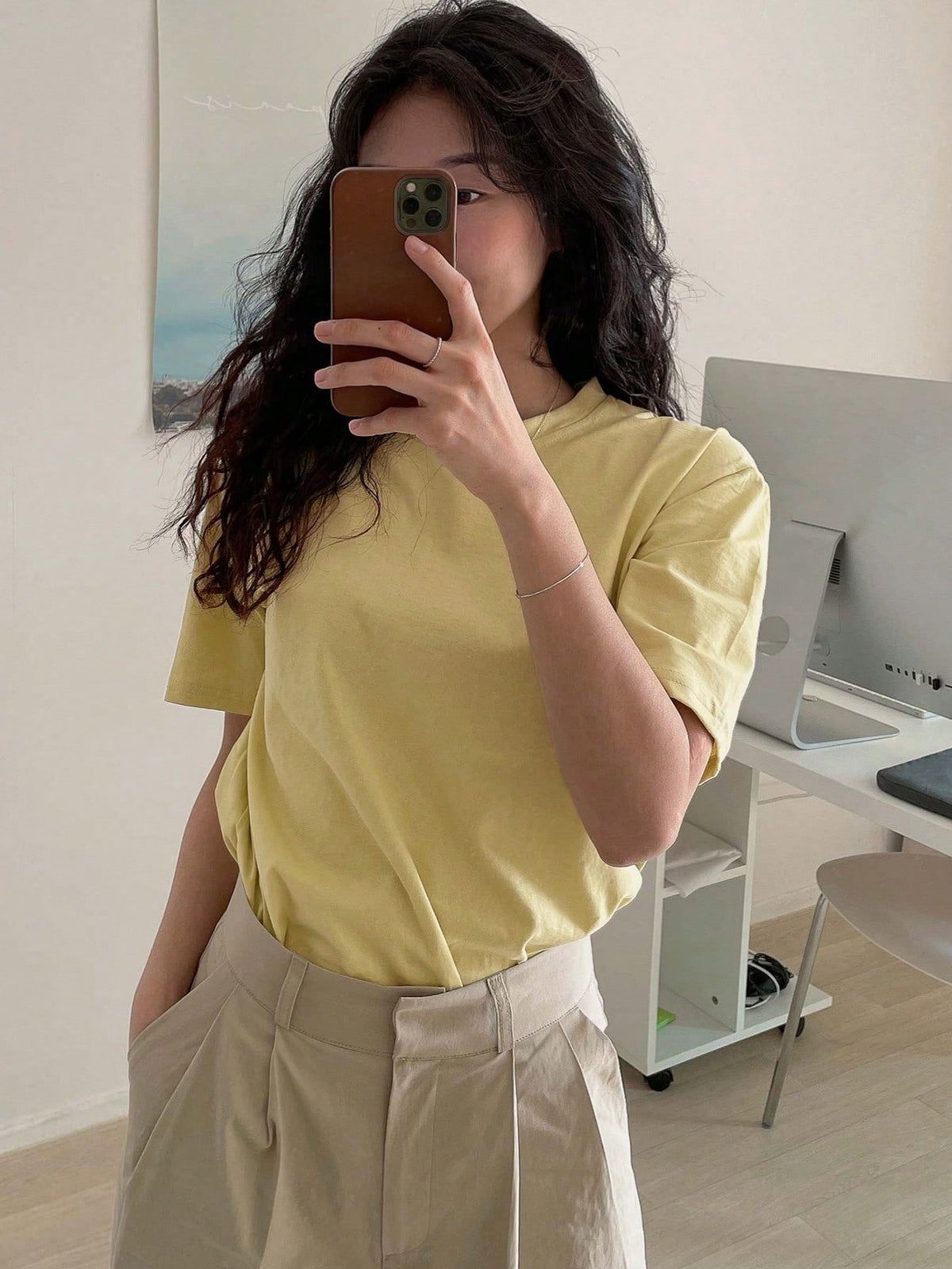DAZY Solid Drop Shoulder Tee Summer