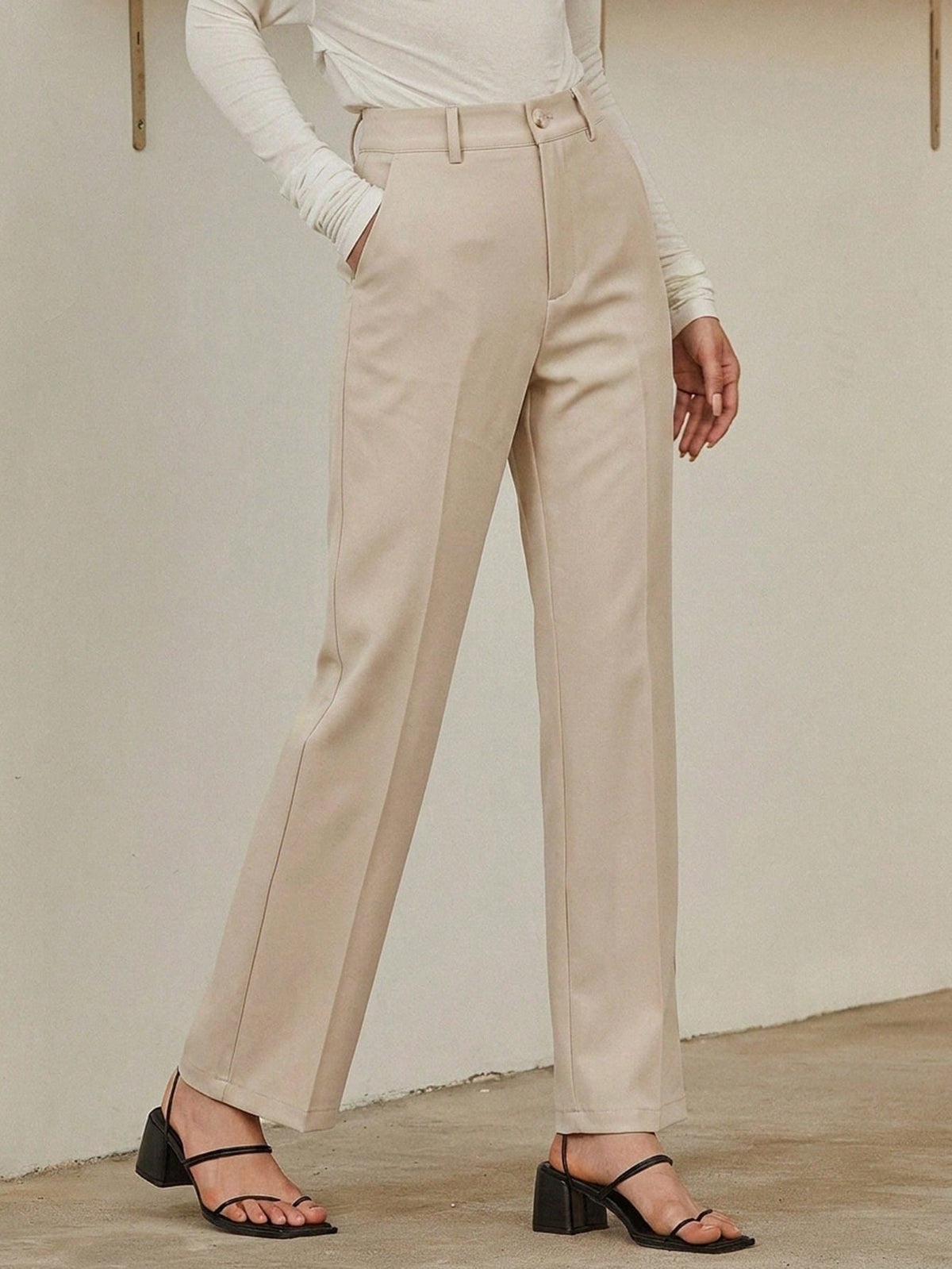 DAZY Women's Business Casual Regular Pants