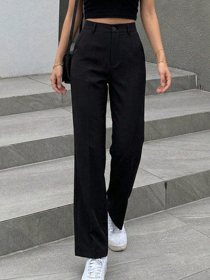 DAZY Women's Business Casual Regular Pants