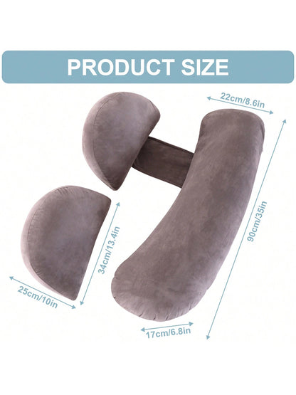 Detachable Pregnancy Pillow,Adjustable Maternity Pillow,Removable Waist Pillow,Machine Washable Body Pillow Support Back Legs&Belly Of Pregnant Women