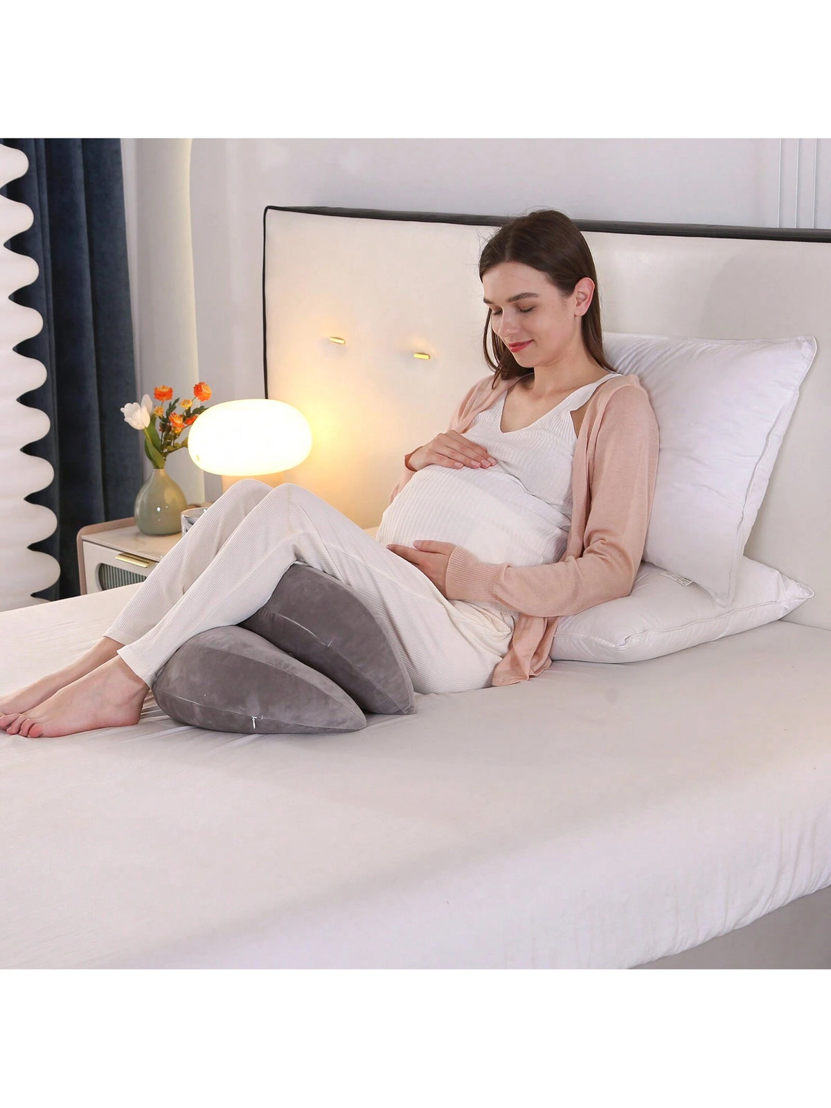 Detachable Pregnancy Pillow,Adjustable Maternity Pillow,Removable Waist Pillow,Machine Washable Body Pillow Support Back Legs&Belly Of Pregnant Women