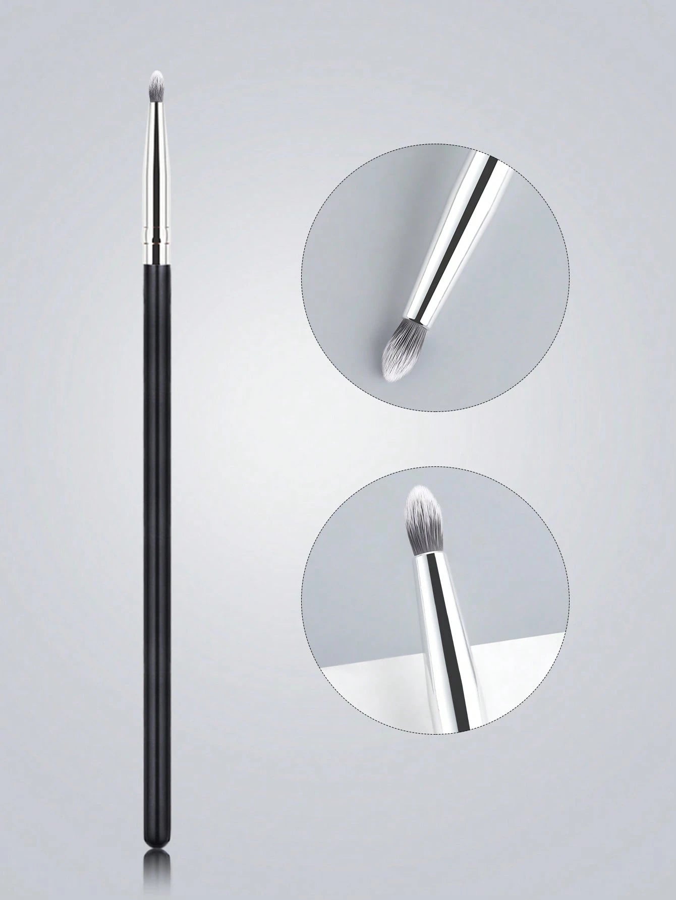 Detail Brush, 1pc/Straight Handle With Fine Shimmer, Soft And Skin-Friendly