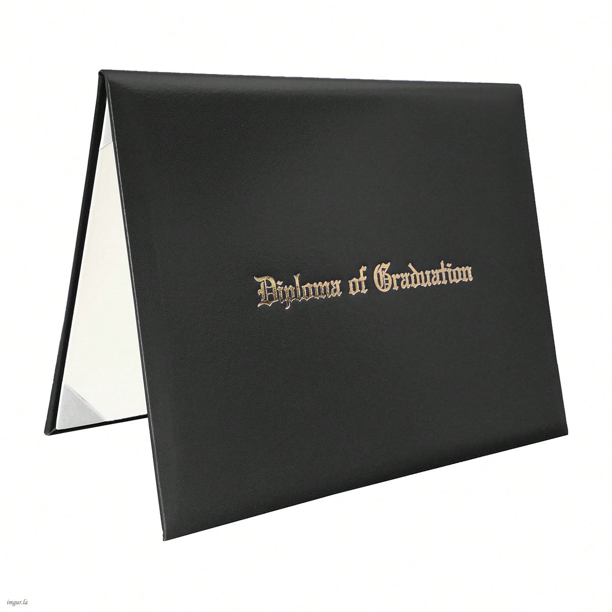 Diploma Cover 8.5"X11" Diploma Holder Imprinted "Diploma Of Graduation" Rich In Color Smooth Leatherette Padded Certificate Covers School Diploma Certificate Folders 1-Pack