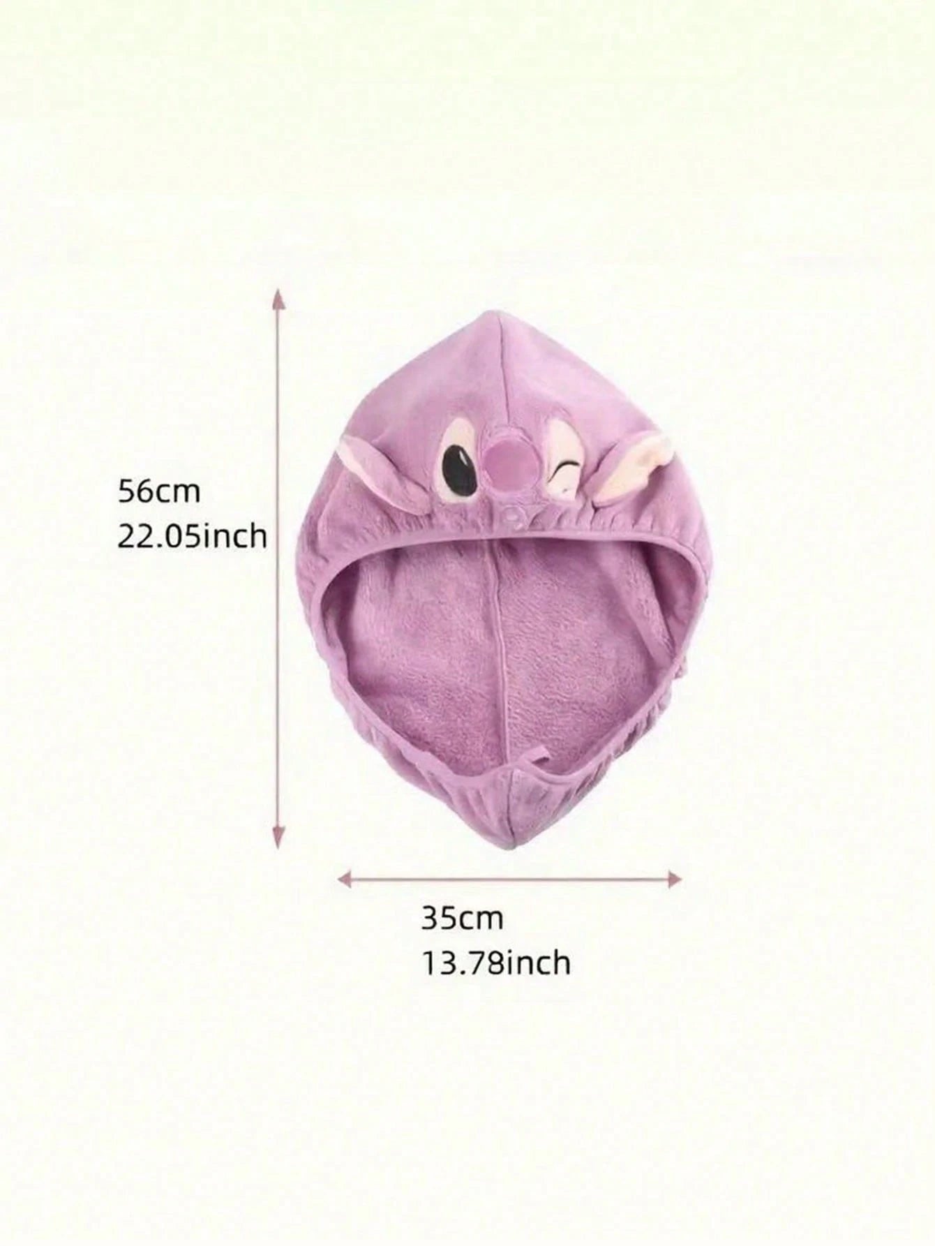 Disney, 1/2pcs, Stitch&Angel Shower Caps, Cute Dry Hair Caps, Fast Drying Microfiber Shower Caps, Thick And Soft Absorbent Towels, Women's Hair Care Accessories, Suitable For Daily Family, Travel, And