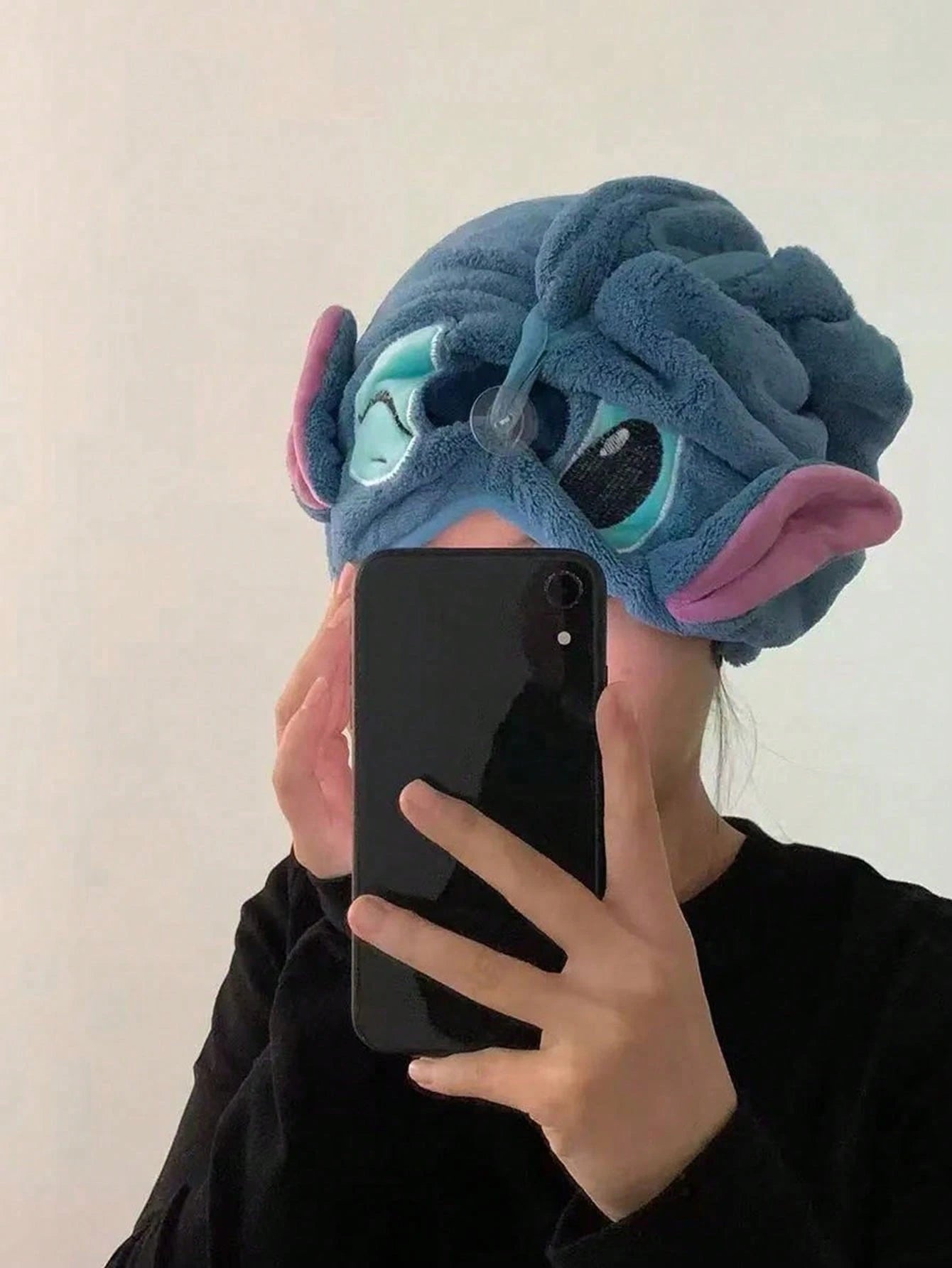 Disney, 1/2pcs, Stitch&Angel Shower Caps, Cute Dry Hair Caps, Fast Drying Microfiber Shower Caps, Thick And Soft Absorbent Towels, Women's Hair Care Accessories, Suitable For Daily Family, Travel, And