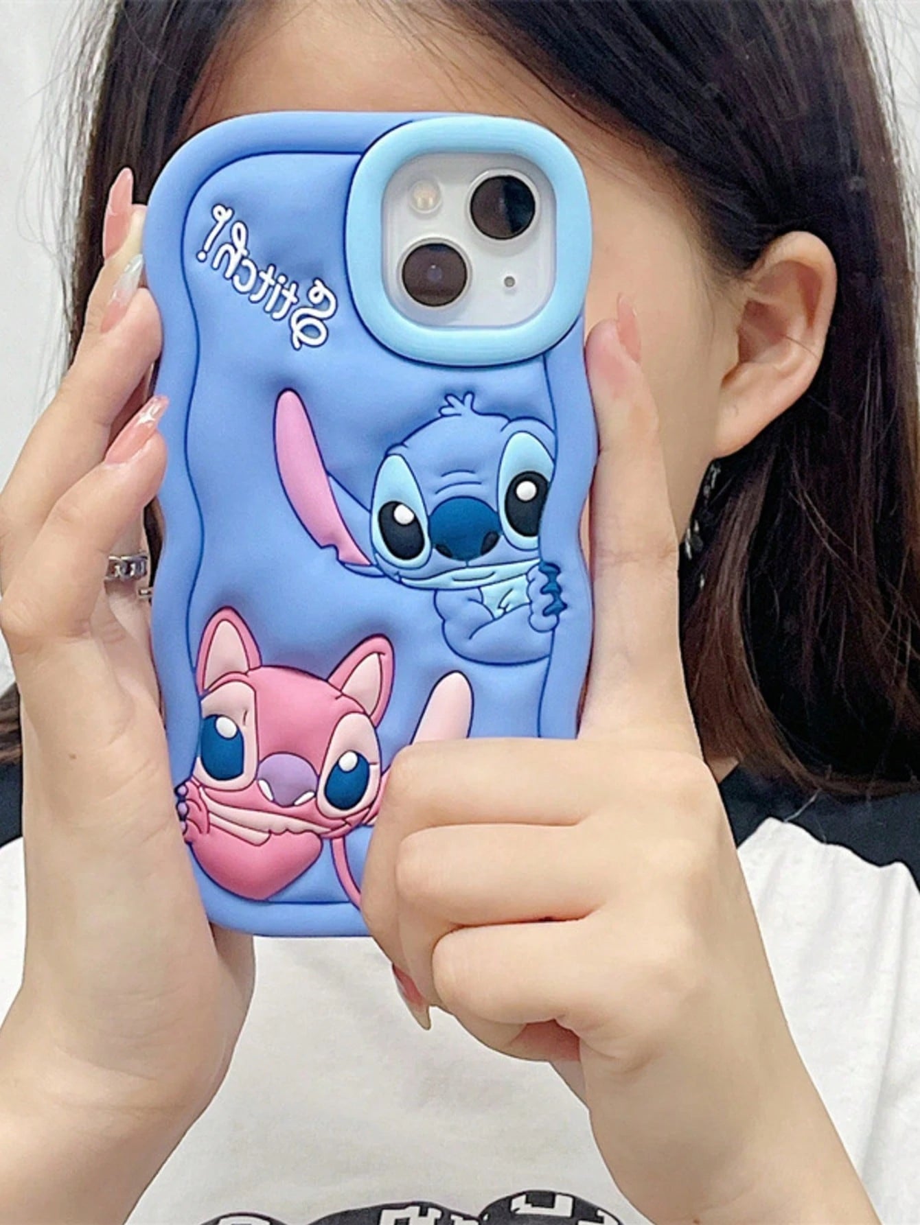 Disney. 3D Silicone Lilo & Stitch Phone Case, Cute Cartoon Full-Body Shockproof Soft CoverCompatible With IPhone17, 16, 15, 14, 13, 12 & 11 Pro Models. Made Of Premium 3D Silicone Material, This Case