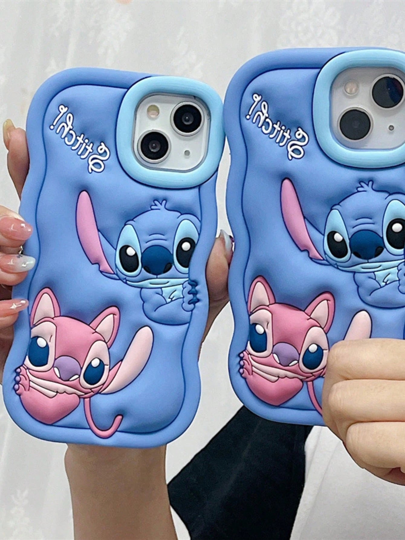 Disney. 3D Silicone Lilo & Stitch Phone Case, Cute Cartoon Full-Body Shockproof Soft CoverCompatible With IPhone17, 16, 15, 14, 13, 12 & 11 Pro Models. Made Of Premium 3D Silicone Material, This Case