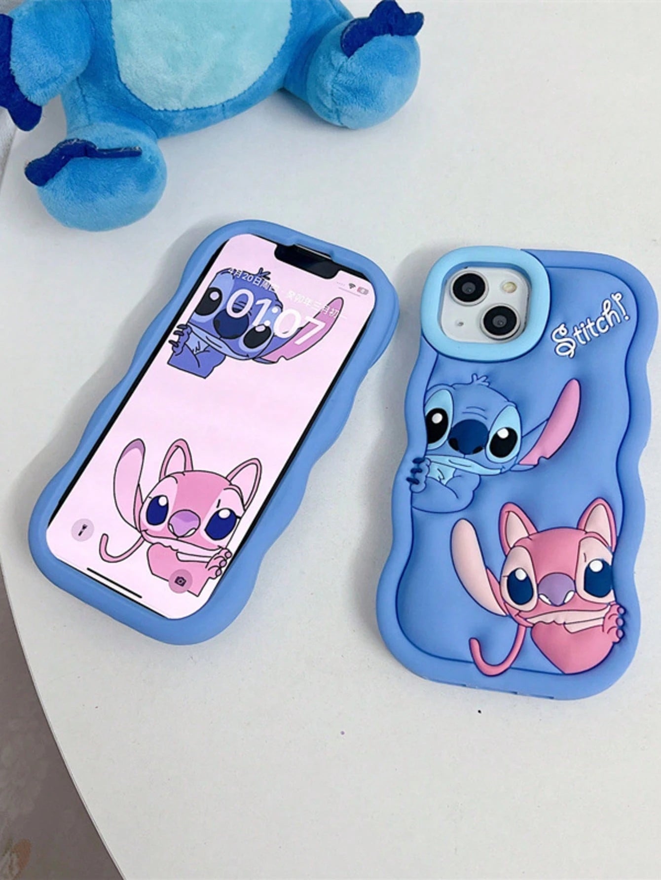 Disney. 3D Silicone Lilo & Stitch Phone Case, Cute Cartoon Full-Body Shockproof Soft CoverCompatible With IPhone17, 16, 15, 14, 13, 12 & 11 Pro Models. Made Of Premium 3D Silicone Material, This Case