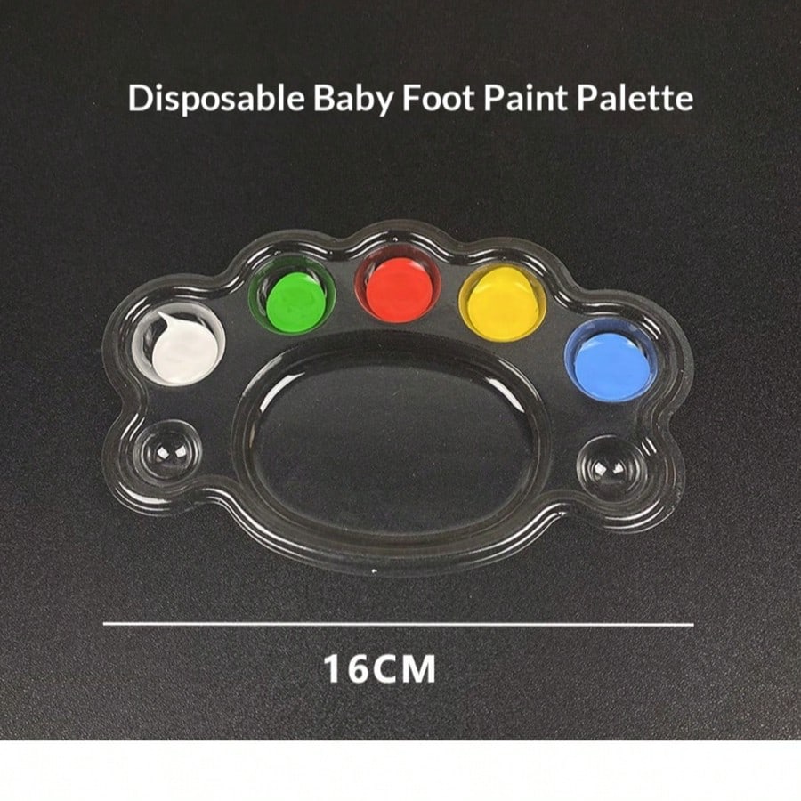 Disposable Children's Painting Color Palette, Transparent Flower-Shaped Watercolor Palette, Non-Stick Plastic Palette Suitable For Kindergarten Art Class, DIY Crafts, School Drawing Activities